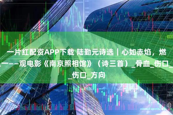 一片红配资APP下载 陆勤元诗选|心如赤焰,燃于八一——观电影《南京照相馆》(诗三首)_骨血_伤口_方向